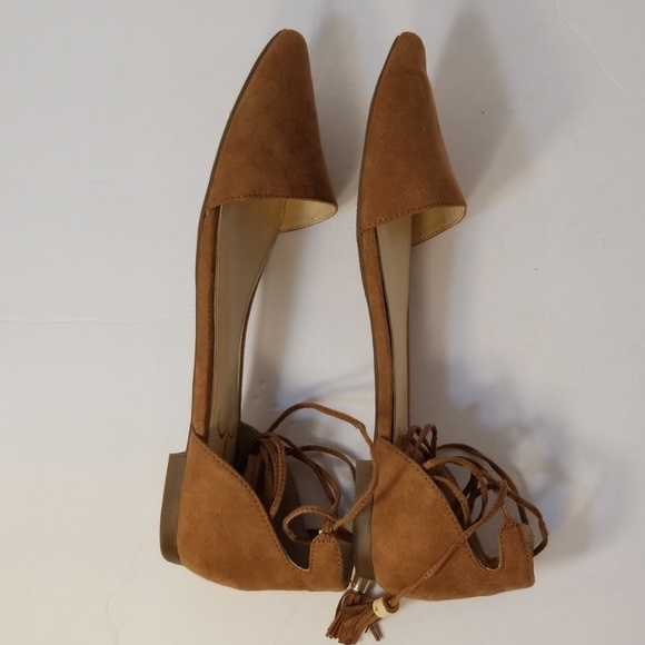 Jessica Simpson Zelssa ankle wrap flats - Picture 5 of 8